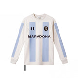 MARADONA – LS Striped Team T-shirt