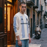 MARADONA – LS Striped Team T-shirt
